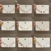 Wholesale Fashion Geometric Copper Ear Studs Plating Zircon Copper Earrings