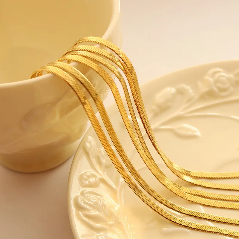 Wholesale PVD Coated 18K Gold Plated 18K Gold 304 Stainless Steel Fashion