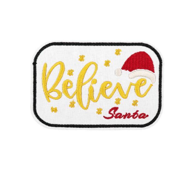 Wholesale Cross-border Christmas text embroidery patches, Merry Christmas fabric patches, clothing accessories, hole patches, and appliqués.