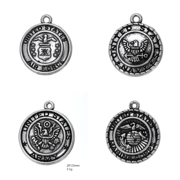 oly-e59bb612d2bf7d5101a24cdc0be87248 Wholesale Vintage Zinc Alloy US Air Force Navy Force Fire Alarm Police Department Pendant DIY Jewelry Accessories