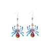 Wholesale Halloween Colorful Spider Earrings
