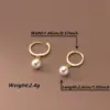 Wholesale Vacuum Plating Real Gold Plated 18K Gold Round 304 Stainless Steel Classic Style Waterproof Non Tarnish Drop Earrings
