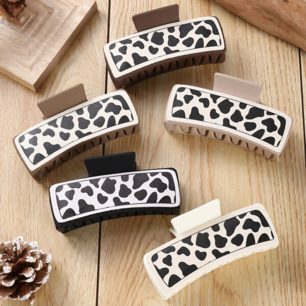 Wholesale large square cow hair hairpin hair volume shark Hair Clips