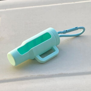 Protective case + carabiner/cup (light blue)