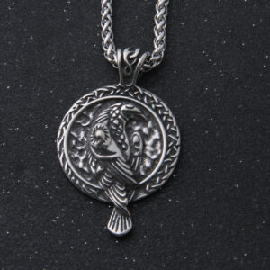 Wholesale Nordic Viking Crow Amulet pendant necklace black bird Celtic Eagle men vintage jewelry