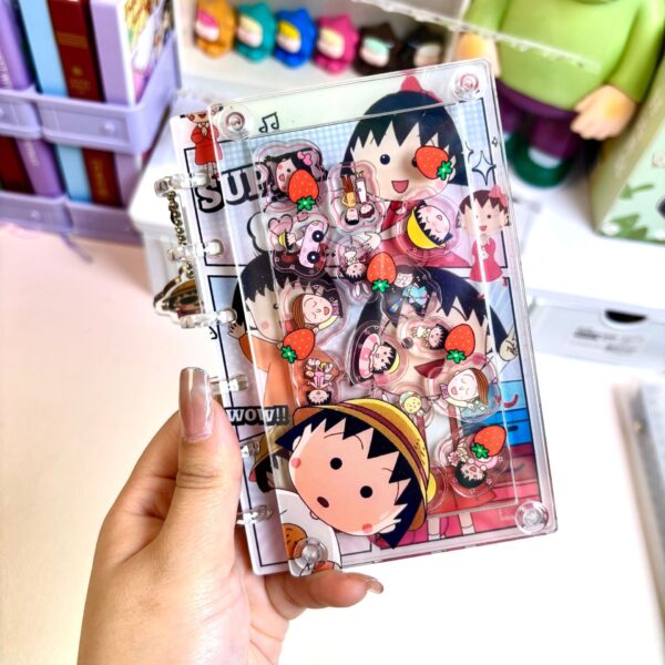 Wholesale Cherry Maruko A7 Loose-leaf Book Rocking Notebook Cute Girl Heart High-value Animation Student Journal