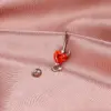Wholesale Fashion Heart Copper Plating Belly Ring