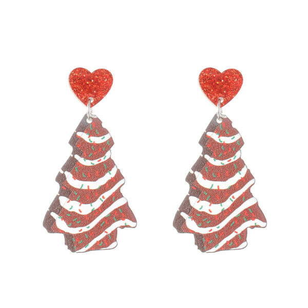 Wholesale Cute Cartoon Gingerbread Man Acrylic Earrings