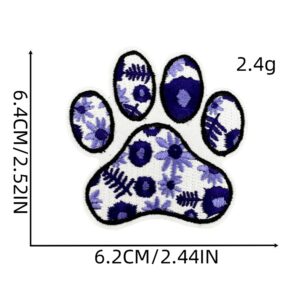 Animal paw cloth stickers 12#