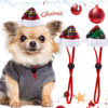 Wholesale Pet Christmas Hat Dog and Cat Christmas Hat Elastic Rope Ready-Made Pendant