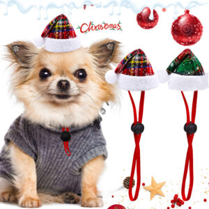 Wholesale Pet Christmas Hat Dog and Cat Christmas Hat Elastic Rope Ready-Made Pendant