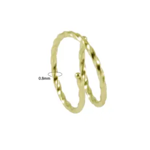 Twist-Gold / 0.8X6MM