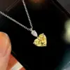 Wholesale Women'S Copper Diamond Heart Necklace Crystal Jewelry