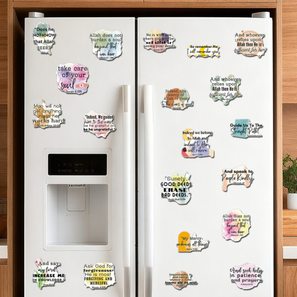 Wholesale MCT013-034 Cross-border Creative Magnetic Refrigerator Magnet, Self-adhesive PVC Soft Magnetic Car Sticker, Holiday Proverb Magnetic Sticker