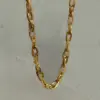 Wholesale Simple Style Solid Color Titanium Steel Plating Necklace