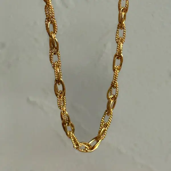 Wholesale Simple Style Solid Color Titanium Steel Plating Necklace