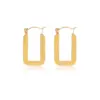 1 Pair IG Style Simple Style Solid Color Plating 304 Stainless Steel Stainless Steel Earrings