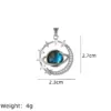 Wholesale IG Style Simple Style Star Planet 201 Stainless Steel Copper Plating Inlay White Gold Plated Gold Plated Resin Zircon