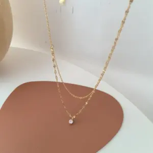 Wholesale Jewelry IG Style Simple Style Geometric Titanium Steel Zircon Inlay Bracelets Necklace