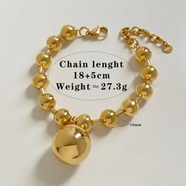 PVD Coated Real Gold Plated 16K White Plating Pentagram Round Heart Shape 304 Stainless Steel Nordic Style Vacation Modern Waterproof Non Tarnish Bracelets Necklace