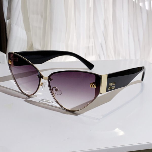 oly-e645e8da26b79d7f3616596081ba22e3 Wholesale 2025 New M Letter Cat's Eye Sunglasses European and American Internet Popular Ins Same Style Retro Sunglasses Women's Trendy Sunglasses