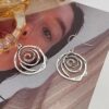 oly-e657396d77d783de97711eb60b2b636b Wholesale punk rock n rivet earrings hip-hop round earrings factory direct sales