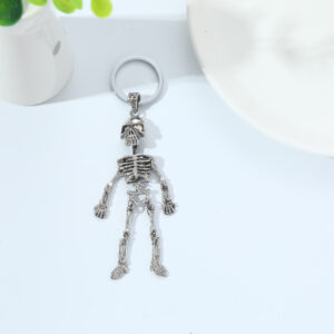 Wholesale Easter gift niche metal decorations skull keychain pendant Halloween pendant holiday small gift