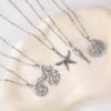 oly-e65a008057f9ced1d613e852e257d8a6 Wholesale Stainless steel marine life color-preserving necklace