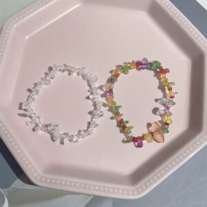 Wholesale South Korea Dongdaemun New ins Distinctive Irregular Natural Gravel Bracelet Small Fresh Fashion Design Bracelet for Women