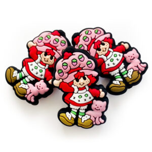 Wholesale Strawberry-shaped food-grade silicone beads