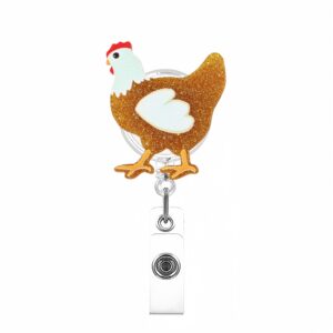 Three yellow chicken