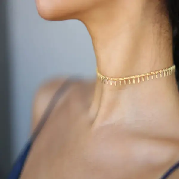 Wholesale Simple Style Water Droplets Copper Choker In Bulk