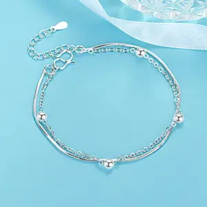 Round Beads Double-Layer Bracelet