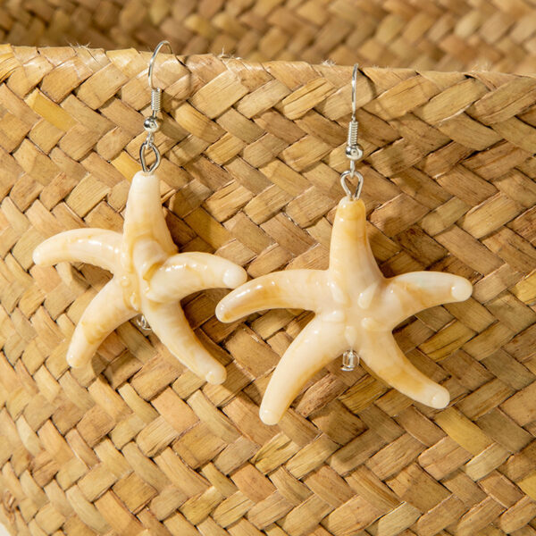 Wholesale Cross-Border Bohemian Beach Style Starfish Shell Acrylic Earrings Summer Ocean Series Earrings for Women