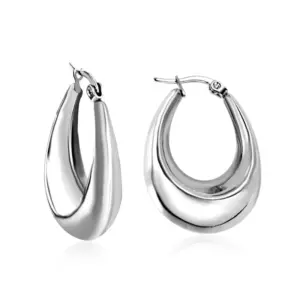 Oval Steel Color Ear Clip Ea311701s