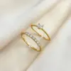Wholesale 1 Piece Retro Heart Shape Copper Inlay Zircon Open Ring