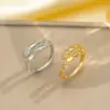Wholesale Jewelry Elegant Classic Style Heart Shape Snake Butterfly Copper Zircon 18K Gold Plated K Gold Plated Inlay Open Rings