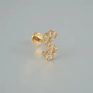 #6 Gold / Rod Thickness * Rod Length 1.2x8mm