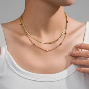 Blade Chain Square Chain (Gold)