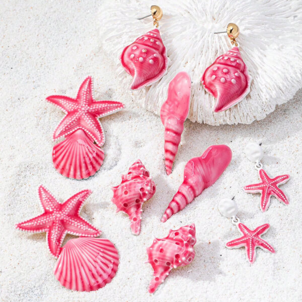 Wholesale Star Conch Shell Women's Earrings
