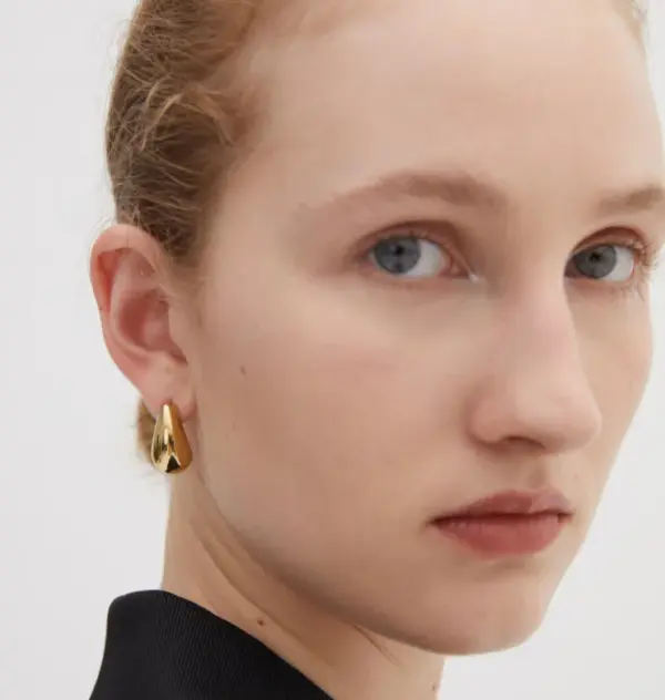 304 Stainless Steel Moon PVD Coated No Inlaid 18K Gold Plated 18K Gold Fashion Waterproof Non Tarnish Plating Gold Earrings