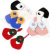 Wholesale New Geometric Round Hollow Splicing Earrings Acrylic Earrings Exaggerated Stylish Contrasting Color Earrings Earrings for Women