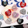 Wholesale Rose photo frame with heart-shaped soft sugar rhinestone ball