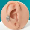 Wholesale 1 Piece Ear Cartilage Rings & Studs Elegant Glam Flower 304 Stainless Steel Copper Inlay Zircon