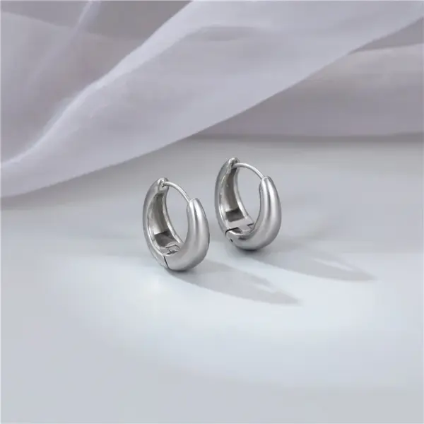 Wholesale PVD Coated 18K Gold Platinum Real Gold Plated Geometric 304 Stainless Steel Vintage Style Simple Style Waterproof Non Tarnish Earrings