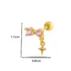 Wholesale 1 Piece Ear Cartilage Rings & Studs IG Style Vintage Style Simple Style Heart Shape Flower Butterfly 316L Stainless Steel Copper Waterproof Non Tarnish Surgical Steel Zircon Ear Cartilage Rings & Studs
