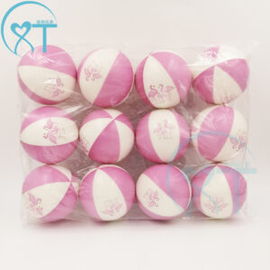 Moe pink beach ball Logo pattern [Customized]] / 6.3cm