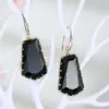 Retro Ethnic Style Heart Inlay Alloy Artificial Gemstones Earrings