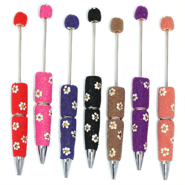 Wholesale Daisy-themed rhinestone ballpoint pen