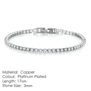 3mm White 17cm